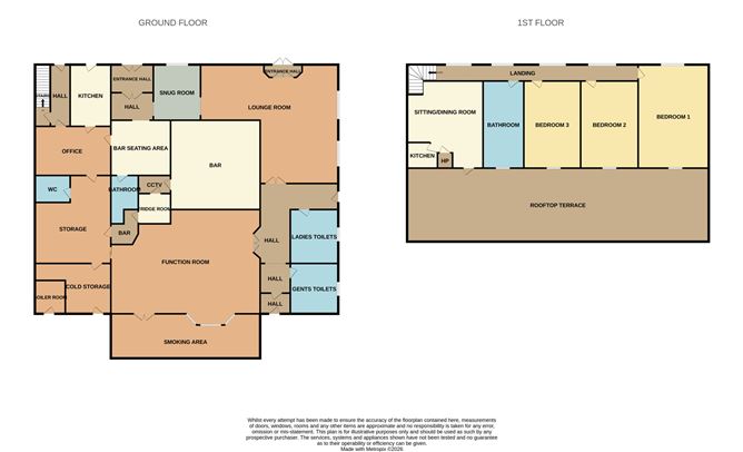 Ground floor and first floor plans